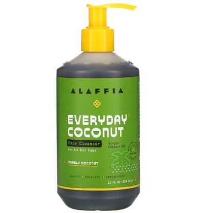 Alaffia, Everyday Coconut（エブリデイココナッツ）、顔用クレンザー 354ml（12液量オンス）