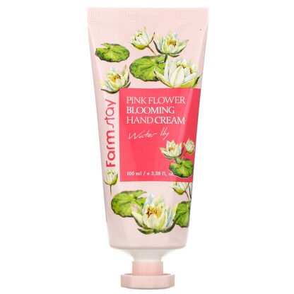 Farmstay, Pink Flower Blooming Hand Cream, Water Lily, 3.38 fl oz (100 ml)