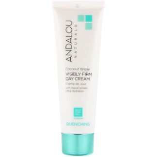 Andalou Naturals, ココナッツウォーター、目に見えるほど引き締まるデイクリーム、保湿、1.7 fl oz (50 g)