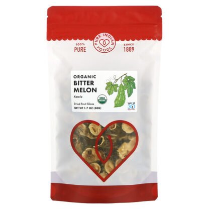 Pure Indian Foods, 100% Pure, Organic Bitter Melon, 1.7 oz (50 g)