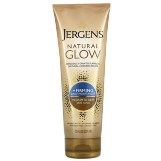 Jergens, ナチュラルグロー、ファーミングデイリーモイスチャライザー、普通～日焼けした肌色、約221 mL（7.5液量オンス）