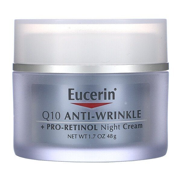 Eucerin, Q10 Anti-Wrinkle + Pro-Retinol Night Cream , 1.7 fl oz (48 g)