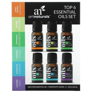 Artnaturals, Top 6 Essential Oils Set, 6 Piece Set