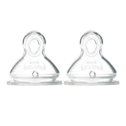 NUK, Smooth Flow Replacement Nipples, 6+ M, 2 Nipples