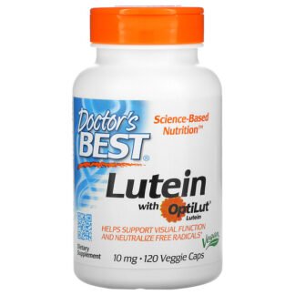 Doctor's Best, OptiLut（オプティルット）配合ルテイン、10mg、ベジカプセル120粒