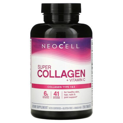 Neocell, Super Collagen（スーパーコラーゲン）＋C、タブレット250粒