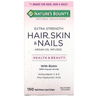 Nature's Bounty, オプティマル・ソリューション, ヘアー, スキン& ネイル, 特別強化, 150ラピッドリリース・リキッド・ソフトジェル