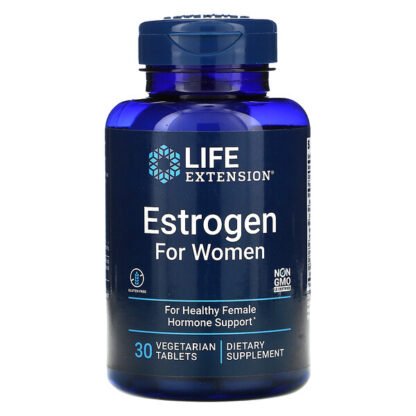 Life Extension, 女性用エストロゲン、植物性タブレット30粒