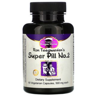 Dragon Herbs, スーパーピルNo.2、500mg、ベジカプセル60粒