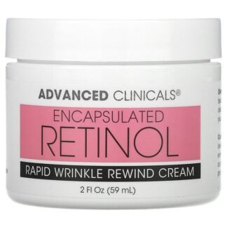 Advanced Clinicals, カプセル化されたレチノール、ラピッドリンクルリワインドクリーム、59ml（2液量オンス）