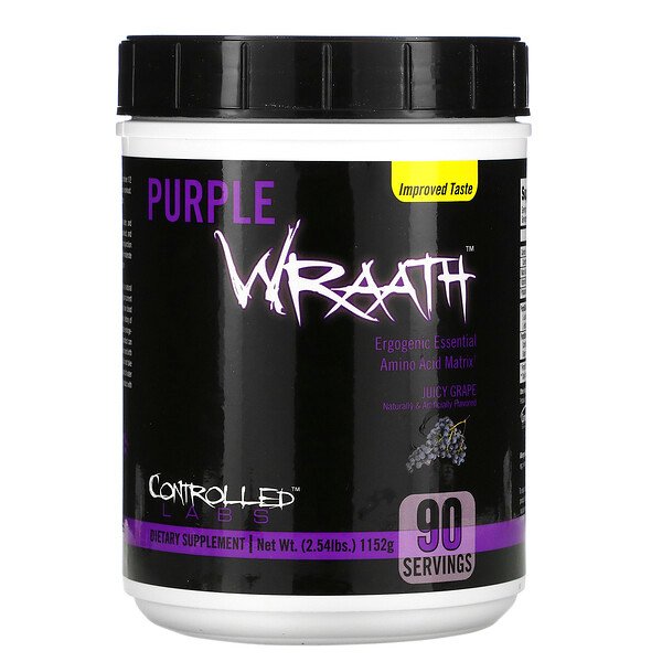 Controlled Labs, Purple Wraath(パープルラース)、ジューシーグレープ、1,084g(2.39ポンド)