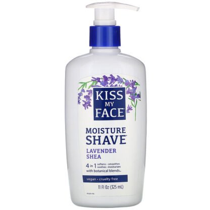 Kiss My Face, モイスチャーシェーブ、ラベンダーシア、11 fl oz (325 ml)