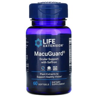 Life Extension, MacuGuard（マキュガード）、サフラン入り視力サポート、ソフトジェル60粒