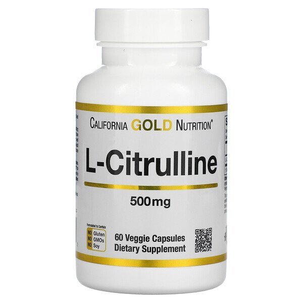 California Gold Nutrition, L-シトルリン、500mg、ベジカプセル60粒