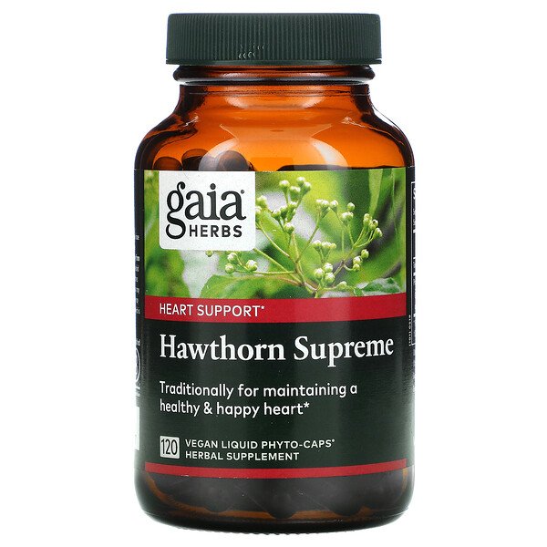 Gaia Herbs, Hawthorn Supreme, 120 Vegan Liquid Phyto Caps