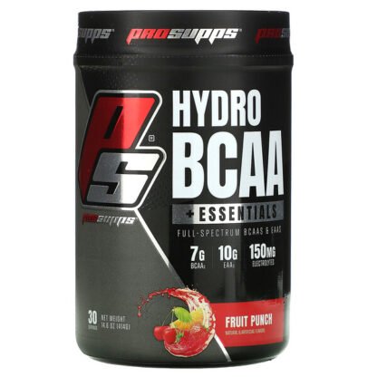 ProSupps, Hyrdo Plus Essentials, Full-Spectrum BCAAs & EAAs, Fruit Punch, 14.6 oz (414 g)