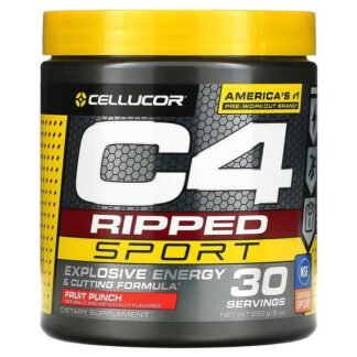 Cellucor, C4 Ripped Sport, Pre-Workout, Fruit Punch, 9 oz (255 g)