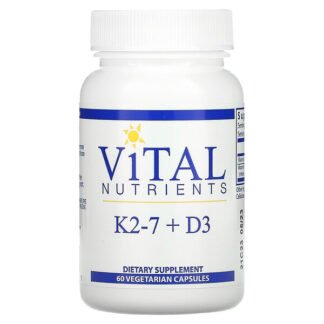 Vital Nutrients, Vitamin K2-7  D2000iu, 60 Veggie Capsules