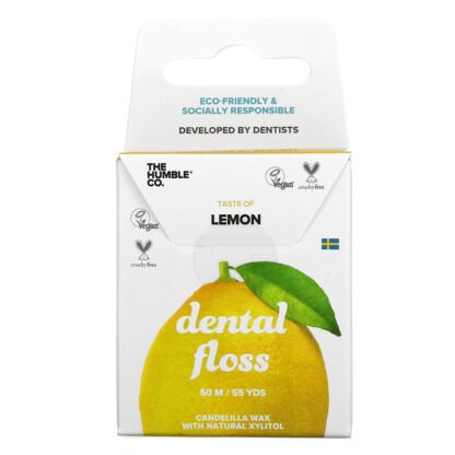 The Humble Co., Dental Floss, Lemon, 55 yd (50 m)