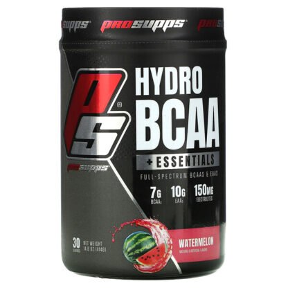 ProSupps, Hyrdo Plus Essentials, Full-Spectrum BCAAs & EAAs, Watermelon, 14.6 oz (414 g)