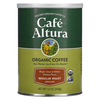 Cafe Altura, Organic, Regular Roast, Medium Roast, Ground, 12 oz (340 g)