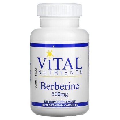 Vital Nutrients, Berberine HCL, 500mg, 60 Veggie Capsules
