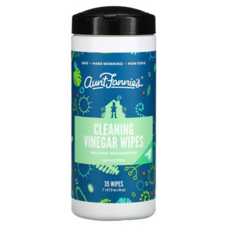Aunt Fannie's, Cleaning Vinegar Wipes, Eucalyptus, 35 Wipes