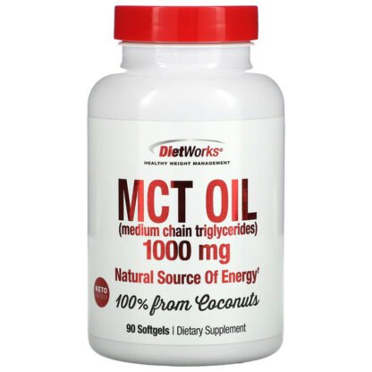 DietWorks, MCT Oil Softgels, 1,000 mg, 90 Softgels