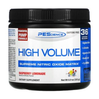PEScience, High Volume, Supreme Nitric Oxide Matrix, Raspberry Lemonade, 8.9 oz (252 g)