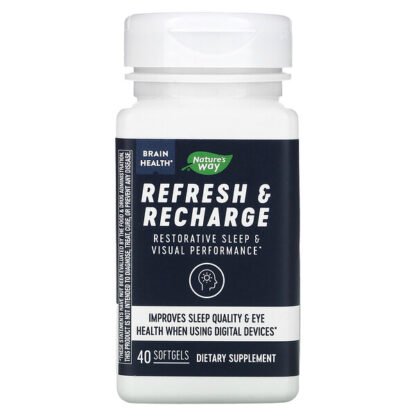 Nature's Way, Refresh & Recharge, Brain Health, 40 Softgels