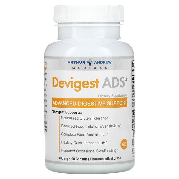 Arthur Andrew Medical, Devigest, Advanced Digestive Support, 90 capsules