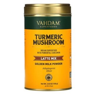 Vahdam Teas, ラテミックス、ターメリック、キノコ、100g（3.53オンス）