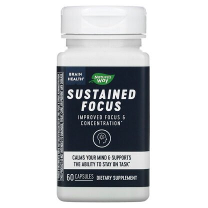 Nature's Way, Sustained Focus, Brain Health, 60 Capsules