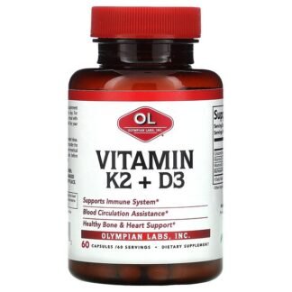 Olympian Labs, Vitamin K2 + D3, 60 capsules