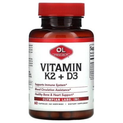 Olympian Labs, Vitamin K2 + D3, 60 capsules
