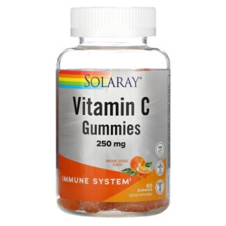 Solaray, Vitamin C Gummies, 125 mg, Orange Flavor, 60 Gummies