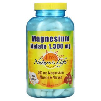 Nature's Life, Magnesium Malate, 1,300 mg, 250 Capsules