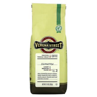 Verena Street, Sumatra, Whole Bean, Medium Roast, 11 oz (312 g)