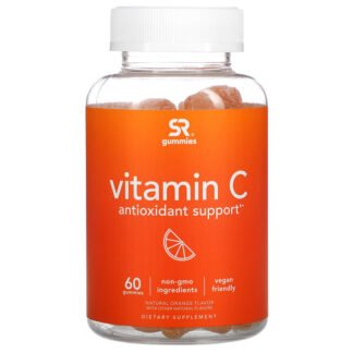 Sports Research, Vitamin C, Antioxidant Support, Natural Orange Flavor, 60 Gummies