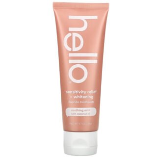 Hello, Sensitivity Relief + Whitening Fluoride Toothpaste, Soothing Mint, 4.7 oz (133 g)