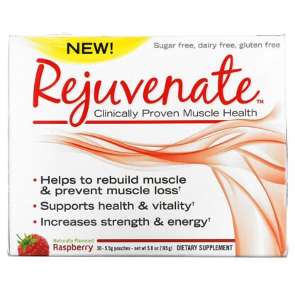Rejuvenate, Rejuvenate, Clinically Proven Muscle Health, Raspberry, 30 Pouches,  5.5 g Each