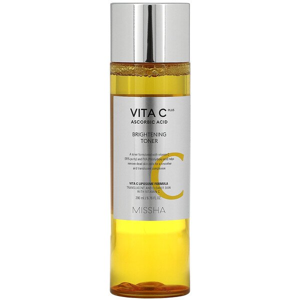 Missha, Vita C Ascorbic Acid, Brightening Toner, 6.76 fl oz (200 ml)