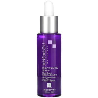 Andalou Naturals, Rejuvenating Serum, Plant-Based Retinol Alternative, Age Deying, 1 fl oz (30 ml)