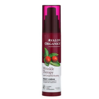 Avalon Organics, コエンザエムQ10リペア, しわ防止ナイトクリーム, 1.75オンス（50 g）