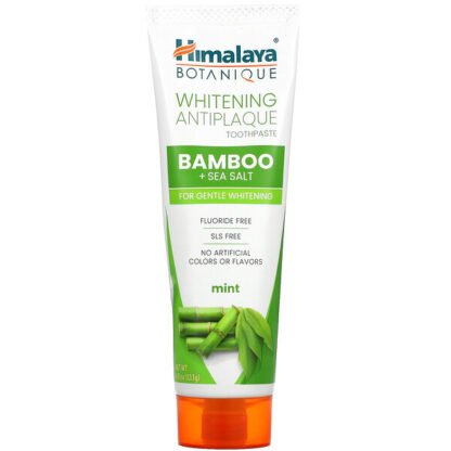 Himalaya, Whitening Antiplaque Toothpaste, Bamboo + Sea Salt, Mint Flavor, 4.0 oz ( 113 g)