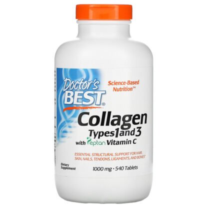Doctor's Best, ビタミンC配合コラーゲン1型＆3型'、1,000mg、540粒