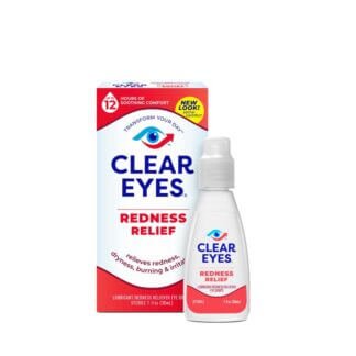 Clear Eyes, 赤み軽減、潤滑剤/赤み軽減目薬、0.5 fl oz (15 ml)